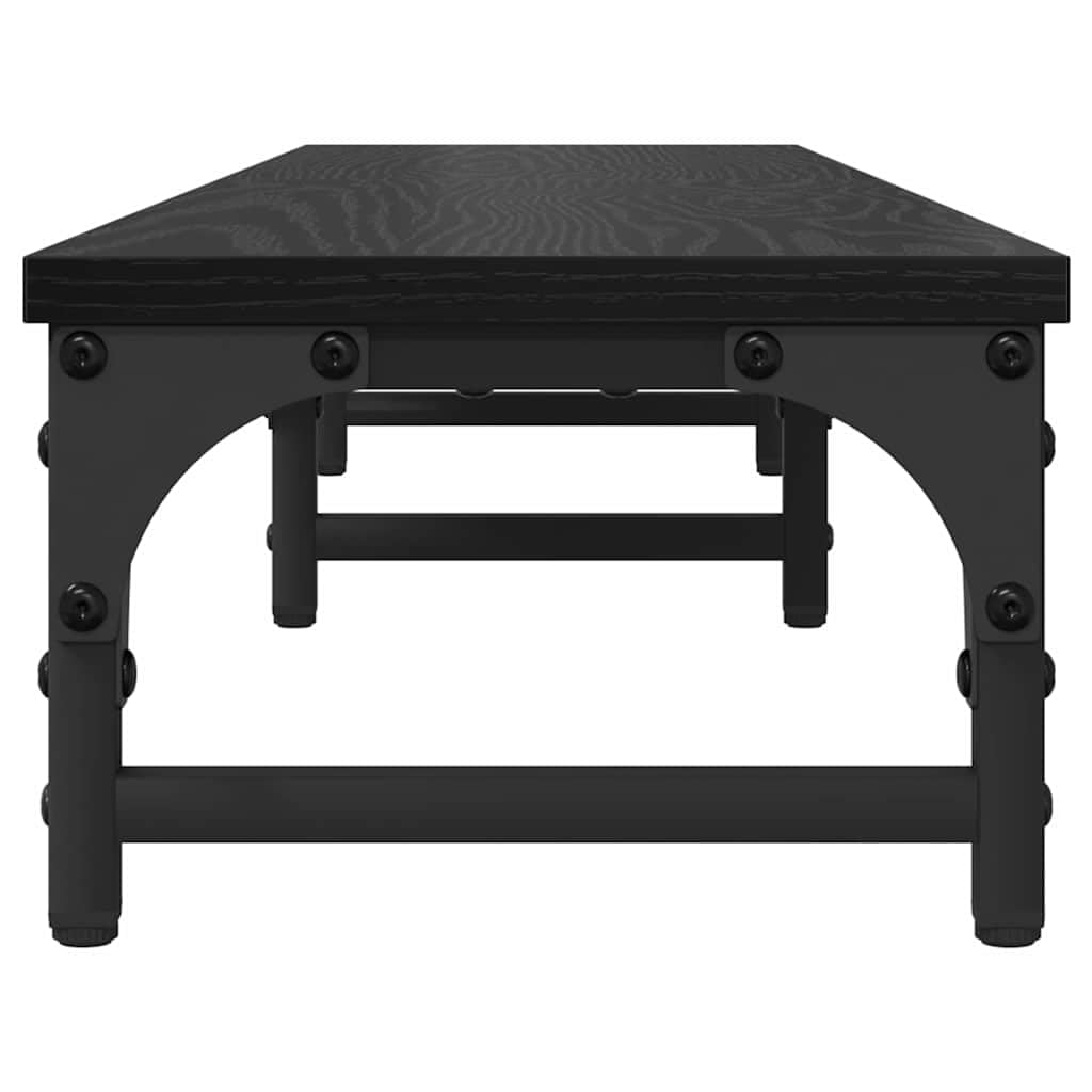 Soporte para monitor de madera, color negro