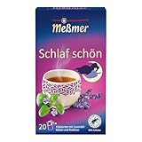 Meßmer SCHLAF SCHÖN | Kräutertee mit Lavendelblüten & Baldrian | 20 Teebeutel