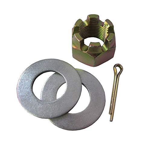 Front/Rear Axle Nut and Washer Kit – Compatible with Polaris RZR 570 800 900 1000 Turbo ATV/UTV Models – Replacement for Parts 7547337, 7555796, 7661404 by Quad Logic - Used condition - US$7.16
