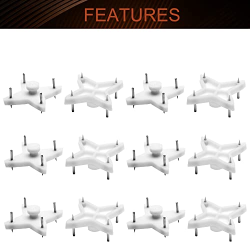 Image of Nails For Hanging Pictures,Picture Hooks Hardwall Hangers for Hardware Concrete Wall Hooks Invisible Nail Hangers Non-Trace Wall Picture Hanger No Damage Stucco 0.98 inch x 0.59 inch (L*W)(50pcs,1.10 inch x 1.10 inch