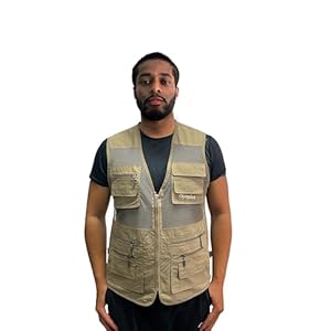 Mens Fishing Vest Safari Hiking Travel Photography with Multi Pocket Work Vest