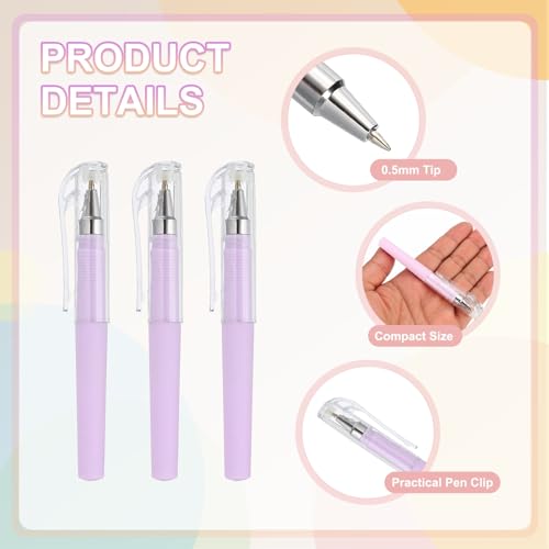 PATIKIL 0.5mm Mini Gel Bolígrafos Bolígrafo Negro 10 Pzs miniatura 3