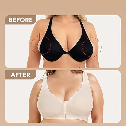 Luna Hug Bra Front Closure, Anna Comfy Bras Front Closure, Annacomfy Lunahug -Seamless Front Buckle Cross Back Shaping Bra4