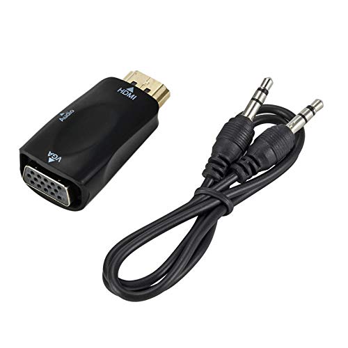 Adaptateur HDTV (HDMI) Mâle Vers VGA Mâle - Résolution 1080p - Longueur 1m Ou 1.5m - Pour Connecter PC, Portable à Projecteur, écran VGA