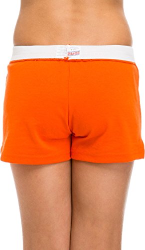 Soffe Youth Girls' Authentic Shorts (Orange/White, Small) #TOP1