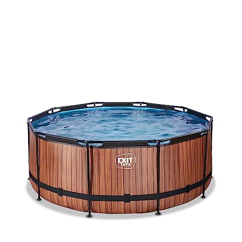 EXIT Toys Wood Pool - ø360x122cm - Ersatz Frame Pool für Zubehör -...
