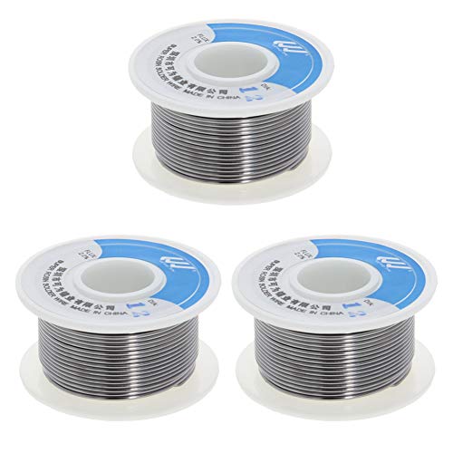 Utoolmart Fil à souder de 1,2 mm de diamètre, étain, soudure électronique, 3 pièces