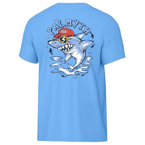 Image of Palmyth Boys Fishing Shirt Short Sleeve UPF 50+ Youth Performance T-Shirt