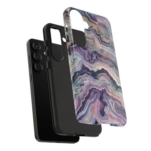 Coque rigide Samsung S25 Plus géode violette contre rayures et chocs