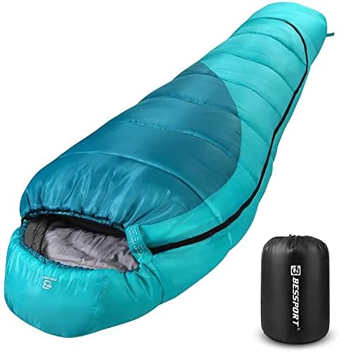 Bild 23 - Bessport Schlafsack -10 ℃ - 15 ℃ 4 Jahreszeiten Winter Mumienschlafsack Wasserabweisend Schlafsack für Reise Zelten Camping Outdoor Camping oder Indoor