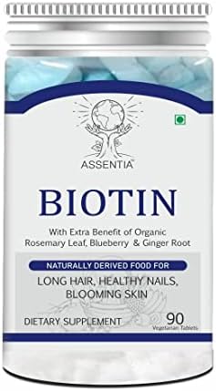 SS Biotin, Supplement for Hair Improvement, Skin & Nails Veg Tablets for Both Men & Women (90 Tablets) SS Biotin, Supplement for Hair Improvement, Skin & Nails Veg Tablets for Both Men & Women (90 Tablets)