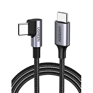 UGREEN 60W USB C Charging Cable 90 Graden PD USB C Kabel Compatibel Met MacBook Air 2020, iPad Pro 2020,Galaxy S21, Huawei P40.(2M)