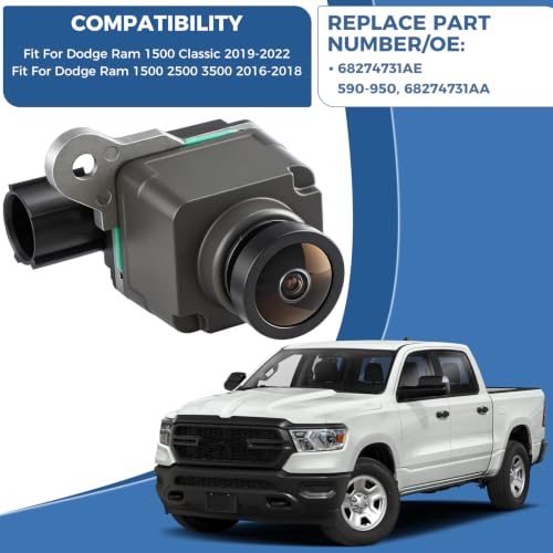 Image of Backup Camera Fit for Dodge Ram 1500 Classic 2019-2022 & Ram 1500 16-18