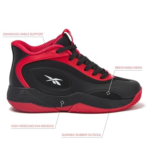 Image of Reebok Open Gym Kids Basketball Shoes for Boys and Girls Sneakers Size Big and Little Kid 11 to 7