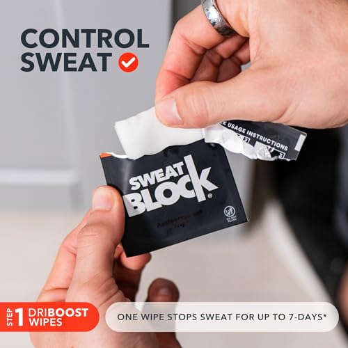 Sweatblock BSTICKFCW1WIPE10 Antiperspirant Deodorant System For Men & Women. Prescription Strength Regimen - Hyperhidrosis Aid For Excessive Sweating & Underarm Odor. Up To 7-Days Sweat Control thumb #2