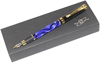 Gullor 500 Fountain Pen Blue and Black with 5 Color Gullor Ink Cartridges