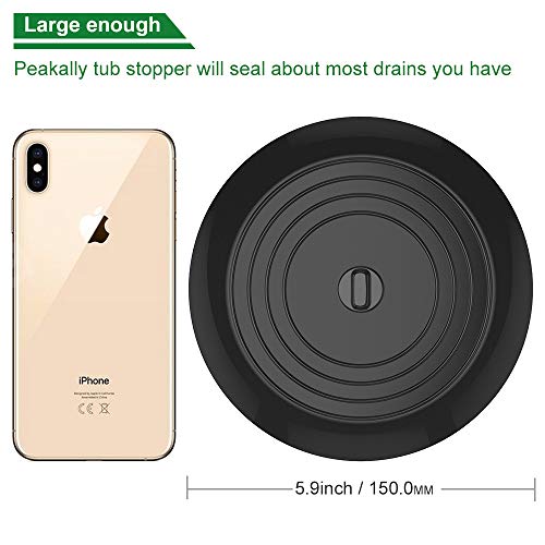 Peakally 6 Pollici Silicone Tappo della Vasca da