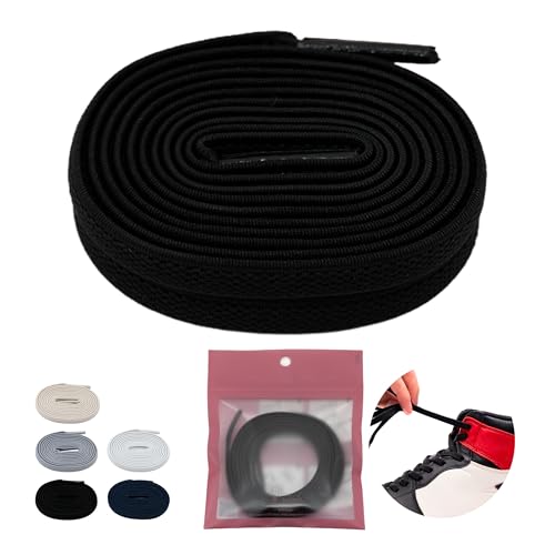 [ELASTIC SHOELACES] CR S V[[X LтSR CЂ `bNeC[ I[X^[ nCJbg Xj[J[ LтCR 2{1g (8mm, ubN, 120cm)