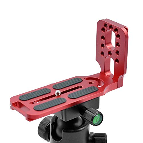 L-Förmige Schnellwechselplatte, Universal Vertikale Aluminiumlegierung L-Trägerplatte Abnehmbare Schnellwechselplatte + Seitenplattengriff für