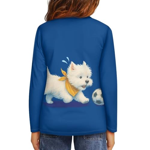 Image of Uourmeti Girls Graphic Tees Long Sleeve T Shirts for Teens Casual Tshirts Junior Sportswear Fall Tops