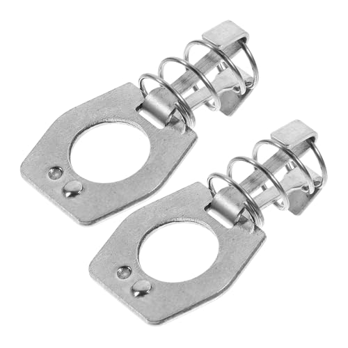BWBWND 2 PCS RV Water Heater Cam Lock, Camper Spring Heater Cover Door Latch Fastener Assembly, Universal Stainless Steel Automotive Water Heater Lock Replacement, Car Accessories