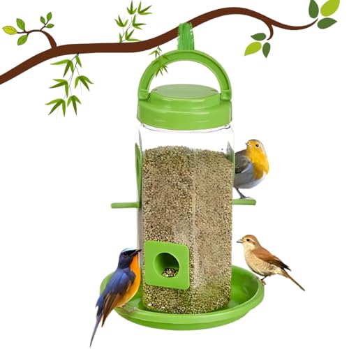 Image of Bird Feeder - Hanging Feeder for Outdoor Garden & Balcony (Food Feeder)