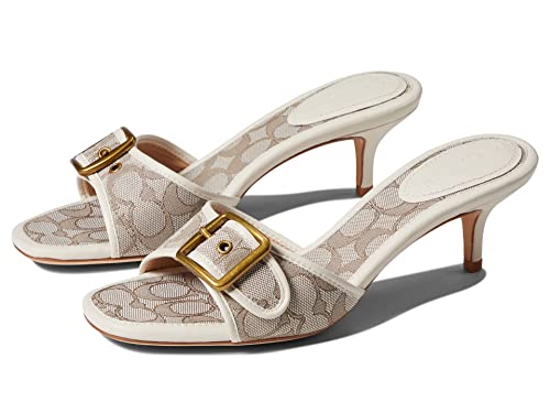 COACH Margot Jacquard Sandal Beige 8 B (M)