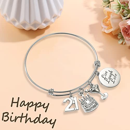 Image of Silver /14k Gold Plated Birthday Bracelet, Natural Healing Crystal Bracelet Gifts for Her Birthday for Daughter Granddaughter Friends Mom Grandma Sister