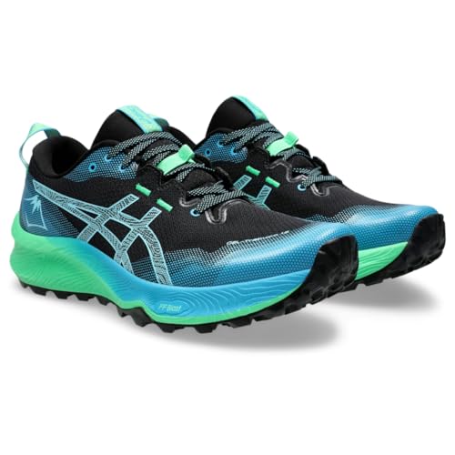ASICS Men's Gel-Trabuco 12 Running Shoes, 14, Black/Bright Cyan