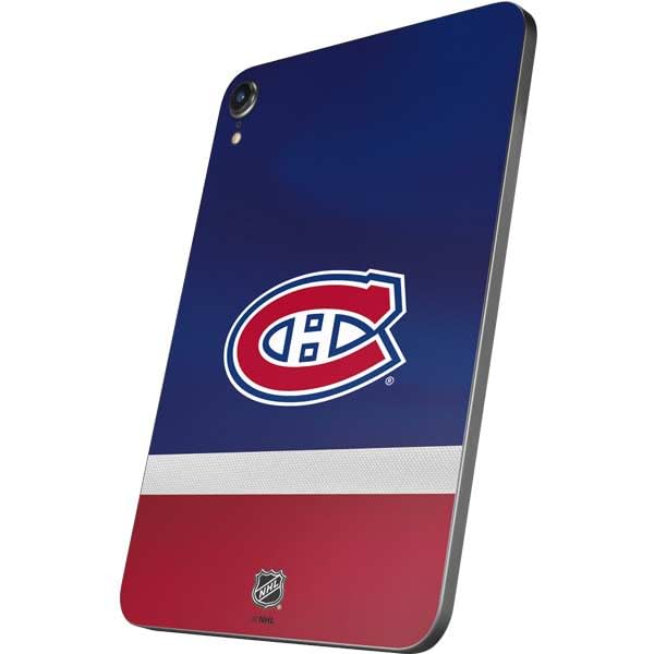 Skinit Decal Tablet Skin Compatible with iPad Mini 7 (2025) - Officially Licensed NHL Montreal Canadiens Jersey Design