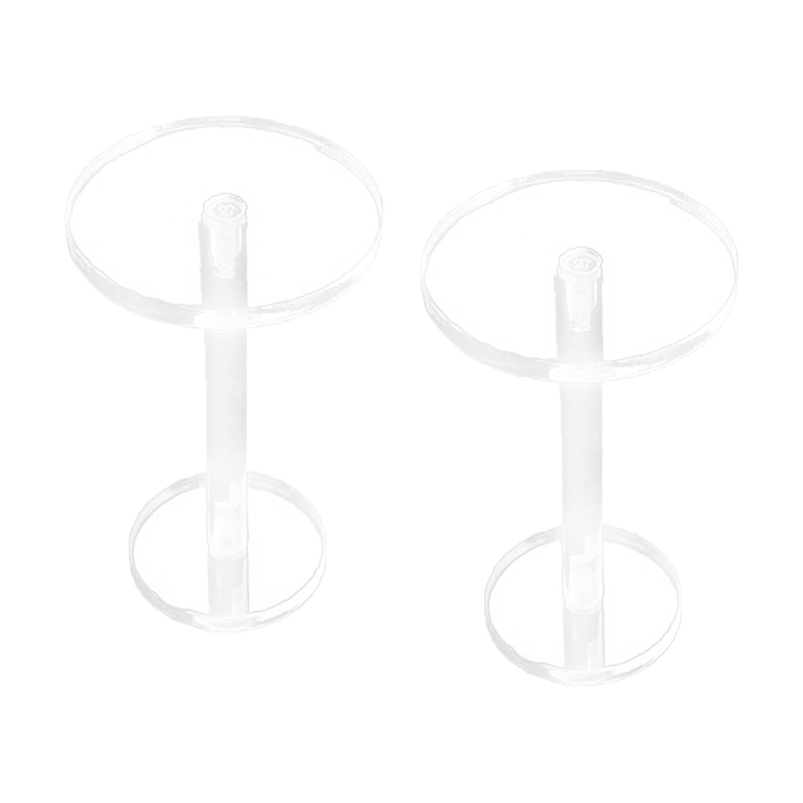 TWISAXC Jewelry Display Stand Stylish Acrylic Round Cylinder Riser Showcasing Rings Earrings And Bracelets Elegantly Acrylic Round Cylinder Display Riser