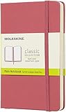 Moleskine - Carnet de Notes Classique Papier Blanche - Journal Couverture Rigide et Fermeture par Elastique - Couleur Rose Marguerite - Taille Format de Poche 9 x 14 cm - 192 Pages