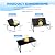 PAIQIAN 4 Pieces Patio Furniture Set Outdoor Patio Conversation Sets Poolside Lawn Chairs with Glass Coffee Table Porch Furniture for Courtyard, Garden and Balcony (Black)