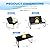 PAIQIAN 4 Pieces Patio Furniture Set Outdoor Patio Conversation Sets Poolside Lawn Chairs with Glass Coffee Table Porch Furniture for Courtyard, Garden and Balcony (Black)