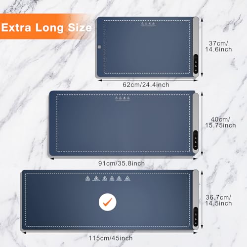 Image of FYY Warming Mat for Food with Heat Resistant Pad - Rapid and Full Surface Heating, 7 Temp Settings, 6H Timer, Rollable Portable Food Warming Mat for Countertop Party Buffet (XXXL, Navy)