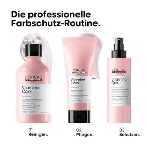 4. Bild von L'Oréal Professionnel | Farberhaltende Spülung für coloriertes Haar, Mit Resveratrol, Serie Expert, Vitamino Color Conditioner 200 ml (1er Pack)