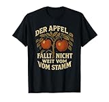Retro Obstbaum Grafik Vintage Apfel Illustration
