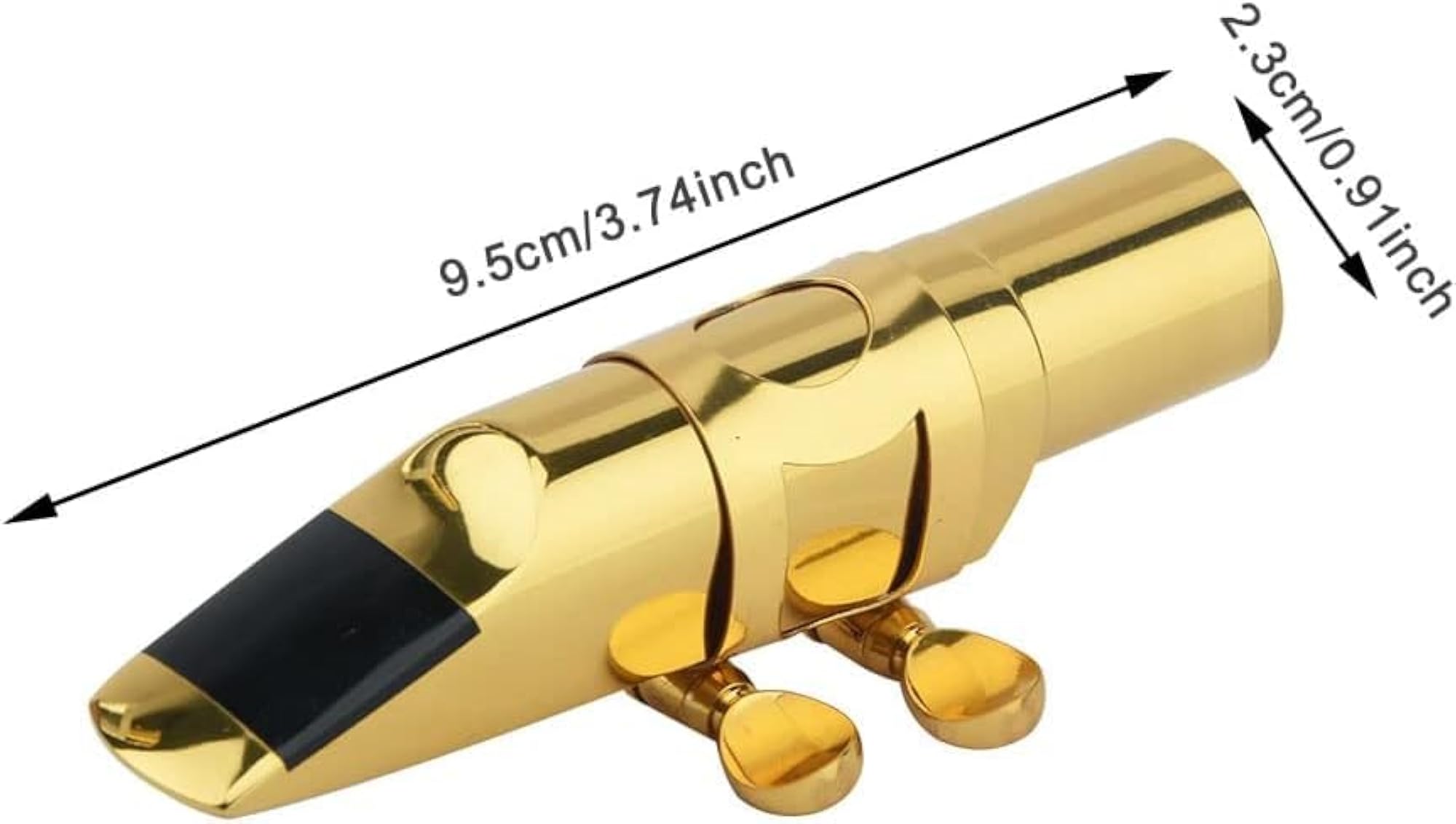 Alto Saxophone Mouthpiece with Cap & Ligatures, Brass