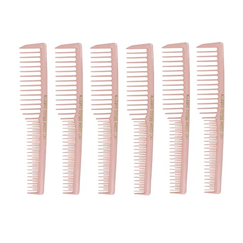 Allegro Combs 6000 Peines de Dientes Anchos x6 Color Rosa miniatura 1