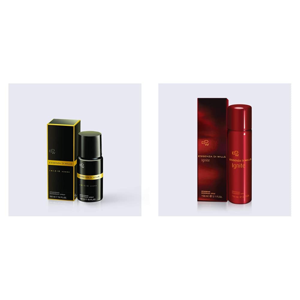 Essenza Di Wills Inizio Homme Deodorant for Men, 150ml and Ignite Deodorant for Women, 150ml-picture-48