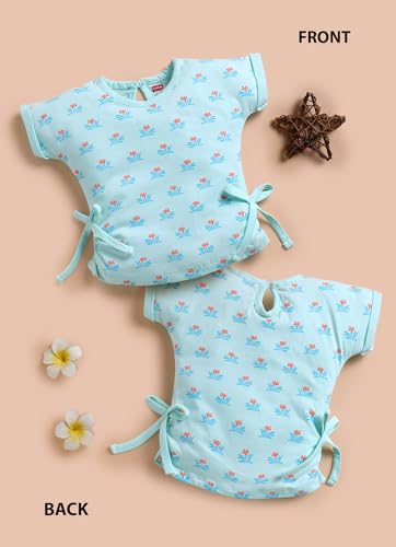 Image of LuvLap Baby Girls 100% Cotton Half Sleeve Girls Top Pack of 4