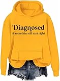 Photo Gallery felpa con cappuccio con scritta "medicated but still aint right sarcastic humor shirts funny graphic mental health hoodie, giallo-h, xxl Photo Gallery felpa con cappuccio con scritta "medicated but still aint right sarcastic humor shirts funny graphic mental health hoodie, giallo-h, xxl