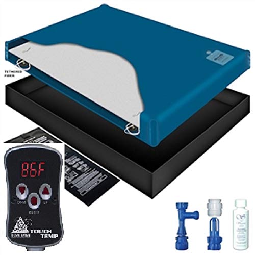 INNOMAX 60% WAVELESS WATERBED Mattress/Liner/Digital Heater/Fill Drain/Conditioner KIT (California King 72x84 1SF-1GT1)