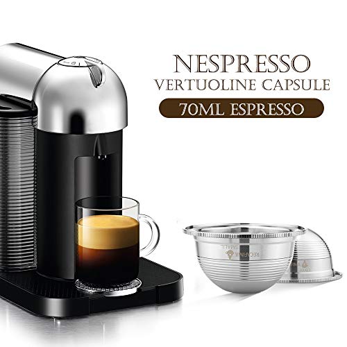 Cápsulas de café reutilizáveis Blusea, cápsulas de café em aço inoxidável, compatíveis com máquina d