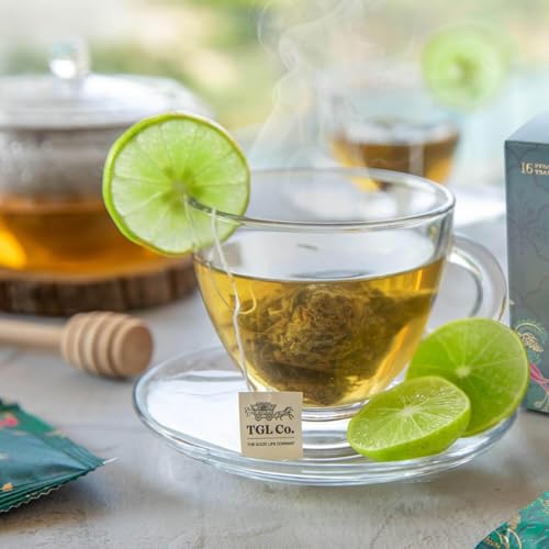 Image of TGL Co.Lemon Detox Green Tea Infusion Bags, 16 Tea Bags|Rich in Anti Oxidant | Refreshing | No Artificial flavor | Improve Digestion