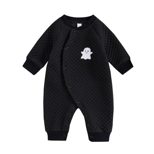 Newborn Baby Girl Boy Jumpsuit Cute Halloween Pumpkin Romper Embroidery Thanksgiving Turkey Fall Winter Outfit