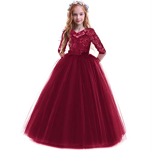 IBTOM CASTLE Mädchen Spitze Tüll Prinzessin Prom Ballkleid Formale Partei...
