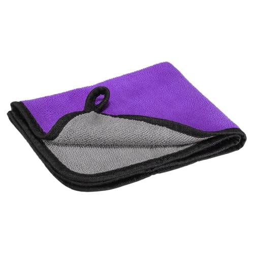 Image of RD TREND Microfiber Multipurpose Cleaning Towel 500 GSM Size-40x30 Cm | Ultra Soft, Super Absorbent, Quick Dry | Reusable Lint-Free Cloth for Car, Kitchen, Bathroom, Glass, Gym & Home (1 Pc, Purple)