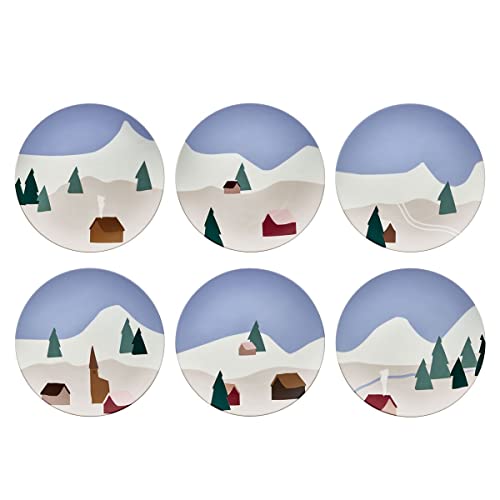 Assortiment de 6 assiettes à dessert de la collection Destination Montagne Cover