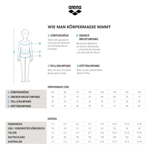 Foto von Arena Solid Team Junior Kinder-Badehose, Schnelltrocknender Schwimm-Jammer, MaxLife Eco Fabric mit Maximaler Chlorbeständigkeit und UV 50+ Schutz